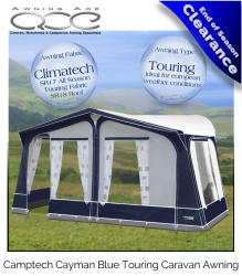 Size 15 CampTech Cayman Touring Awning - BLUE (As New)