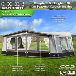 Camptech Buckingham DL 3m Luxury Seasonal Caravan Awning