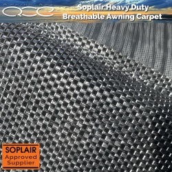 Heavy Duty PVC Awning Carpet Charcoal (500g/m2)