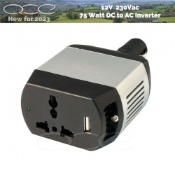 12V to 230V Power Inverter 75W  Caravan Car Motorhome