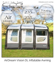 Airdream Vision DL Inflatable Heavy Duty Caravan Awning