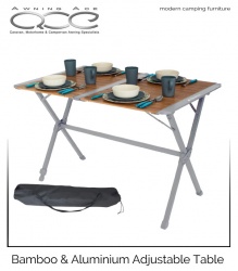 Luxury Roll Up Camping Table Aluminium Frame