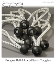 Bungee Ball & Loop (150 x 5mm) Shock Cord Toggles