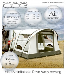 2018 CampTech Moto Air Inflatable Motor Home Awning