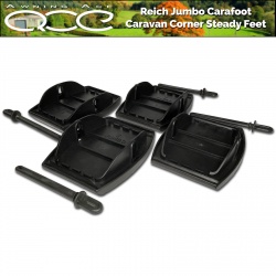 Reich 4x Jumbo Heavy Duty Large Carafoot Caravan Corner Leg Jack Pad Feet