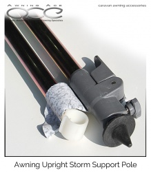 Awning Steel Storm Pole (22mm C-Clip)