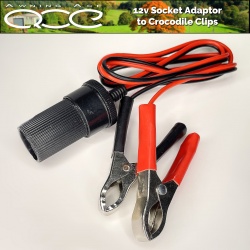 12v Cigarette Socket to Crocodile Clips Adaptor