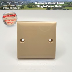 Crusader Socket Cover Plate Desert Sand Range