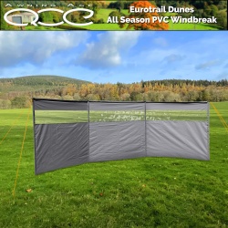 Eurotrail Dunes 3 Panel All Season Windbreak with Windows