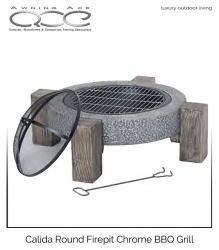 Calida Modern Round Fire Pit Party Grill