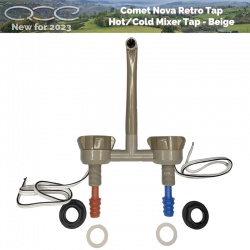 Comet Nova Beige Mixer Tap c/w Microswitch Campervan