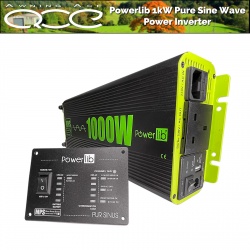 PowerLib 1000w Pure Sine Wave Power Inverter with Remote