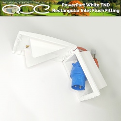 PowerPart TND Rectangular Inlet Flush Fitting White
