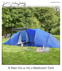 ProAction 6 Man 2 Room Tent (Refurbished)