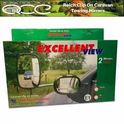 Reich Excellent View Caravan Extension Towing Mirrors (Convex Pair)