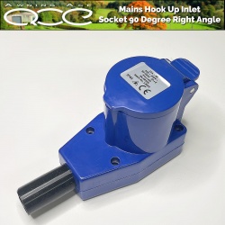 Mains Hook Up Inlet Socket 90 Degree Right Angle