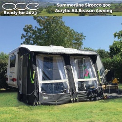 Summerline Sirocco Air 300 Inflatable Acrylic All Season Caravan Awning