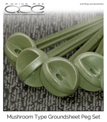 Groundsheet Mushroom Dome Head Pegs